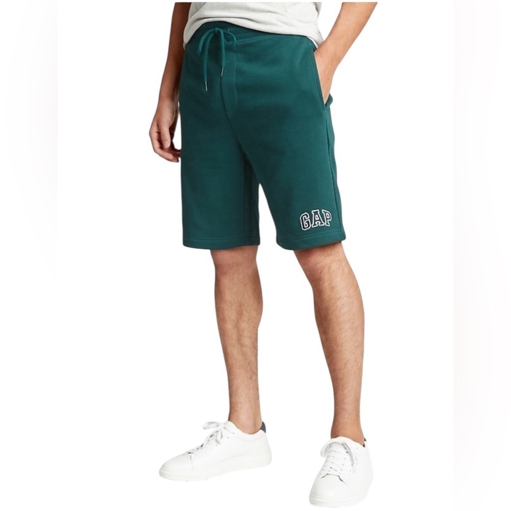 Gap New Men’s Teal Logo Sweat Shorts Size Large